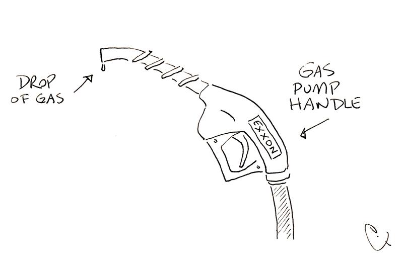 gas pump handle
