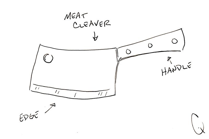meat cleaver
