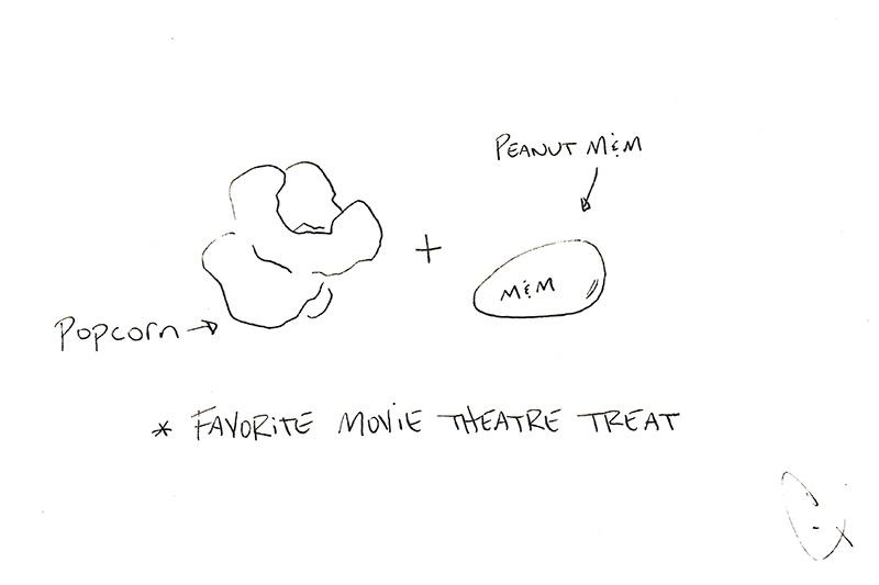 popcorn and m&m
