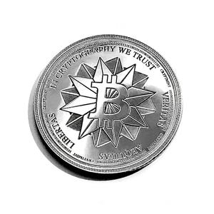 Laser Engraved Silver Physical Bitcoin Wallet