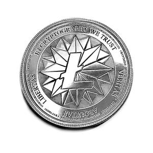 Laser Engraved Silver Physical Litecoin Wallet