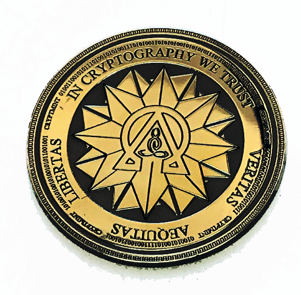 Laser Engraved Silver Physical Ohmcoin Wallet