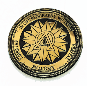 Laser Engraved Silver Physical Ohmcoin Wallet