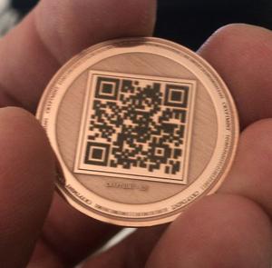 Official Pinkcoin Laser Engraved Rose Gold Plated Physical Wallet
